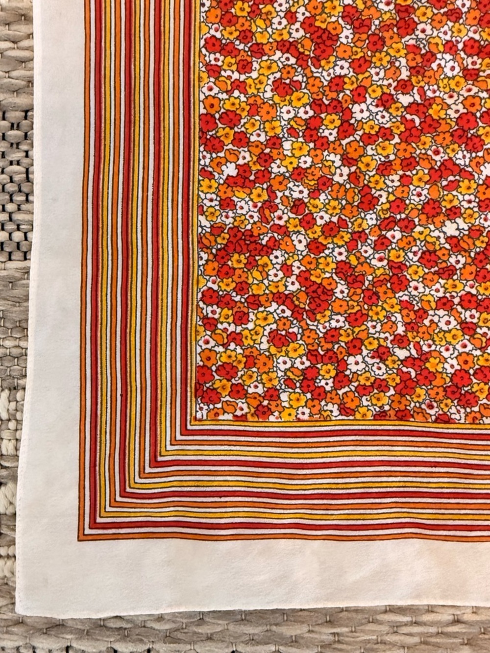 Vintage Ditsy Floral Scarf Square